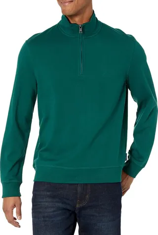 Nautica Men's Navtech Quarter-Zip Sweater