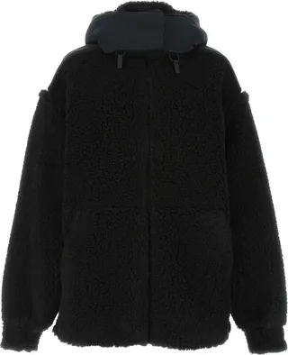 Prada Contrasted Shearling Jacket