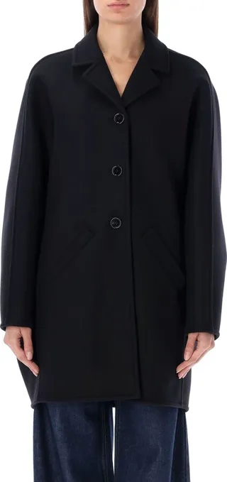 Short Prism Wool Coat