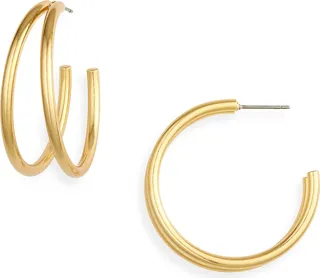 Medium Split Hoop Earrings