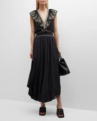 Camden Embroidered Maxi Dress