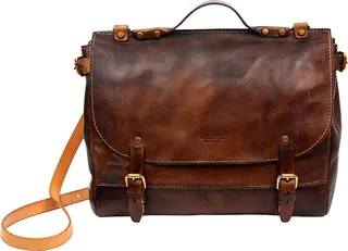 Old Trend Genuine Leather Sandstorm Messenger Bag (Brown) Handbags