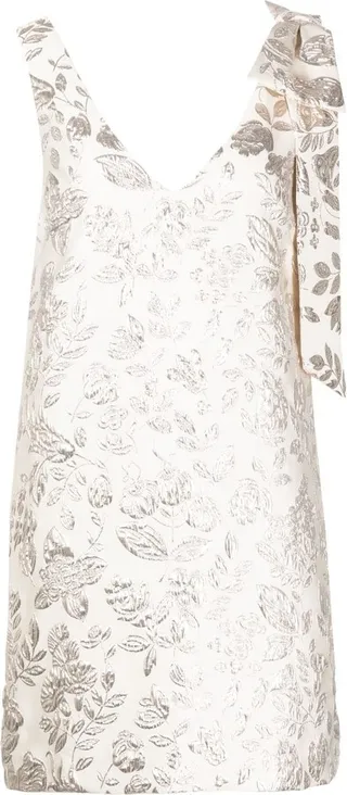 Bow-Detail Mini Dress