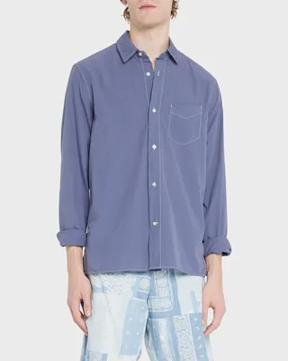 Men's Emory Sport Shirt with Contrast Stitching