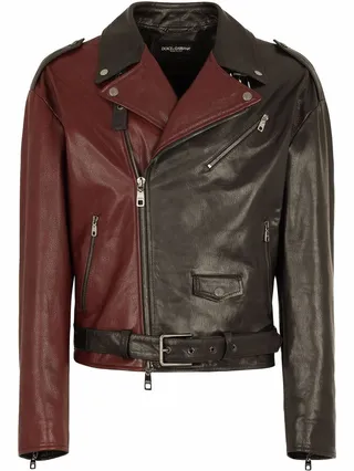 Two-Tone Biker Jacket