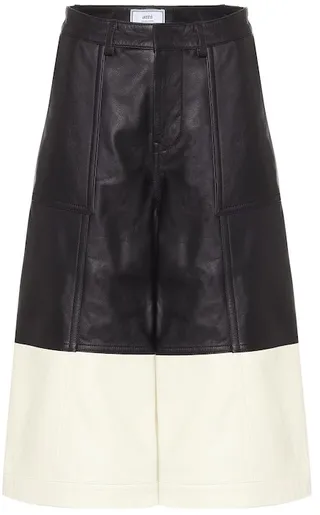 Leather culottes