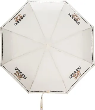 Toy-Bear Print Detail Umbrella