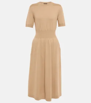 Wetherlam baby cashmere midi dress