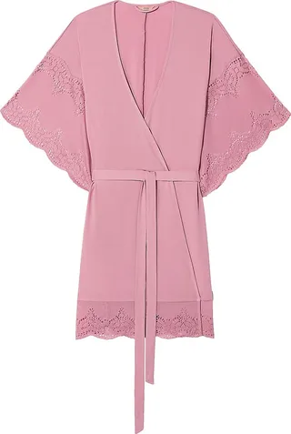 Beatrix Jersey & Lace Robe