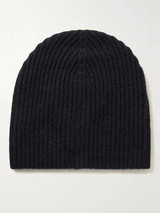 Ribbed Cashmere Beanie