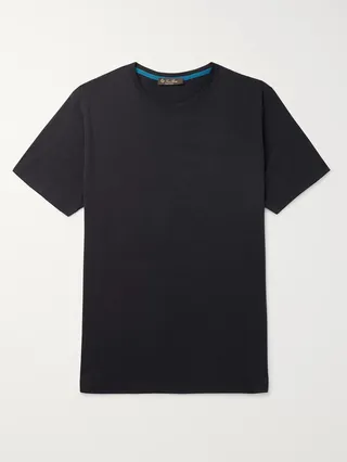 Slim-Fit Silk and Cotton-Blend Jersey T-Shirt