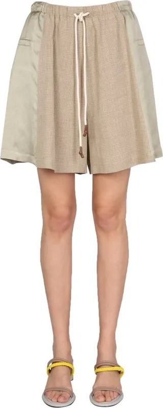 Alysi Panelled Drawstring Shorts