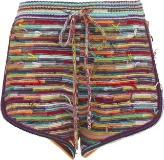 Cashmere Knit Shorts Multicolor