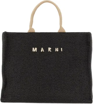 Large Raffia Tote Bag