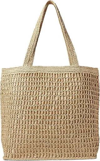 Madewell The Transport Tote: Straw Edition (Desert Dune) Tote Handbags