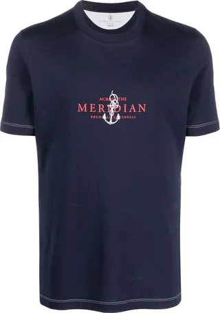 logo-print cotton T-shirt