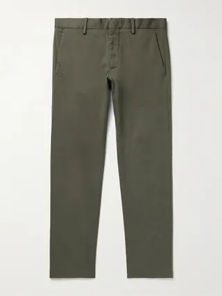 Theo Tapered Stretch Organic Cotton-Twill Chinos