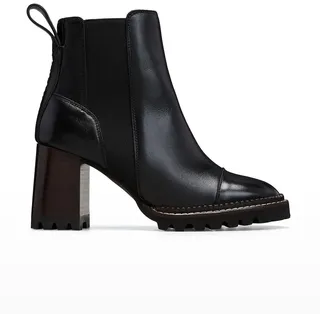 Mallory Leather Chelsea Booties