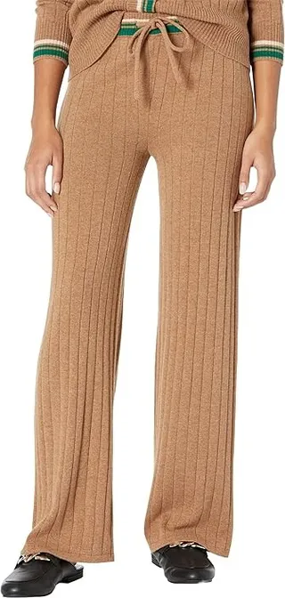 MONROW Sweater Rib Lounge Sweatpants (Camel) Women's Clothing