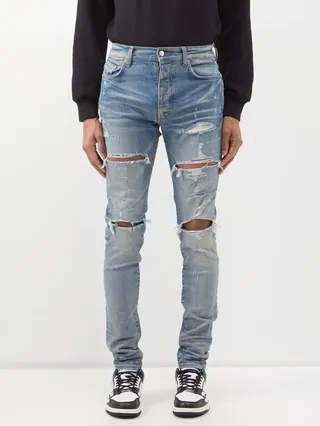 Distressed Skinny-leg Jeans