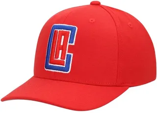 Men's Mitchell & Ness Red La Clippers Ground Stretch Snapback Hat
