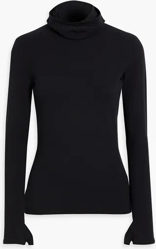Modal-blend turtleneck sweater