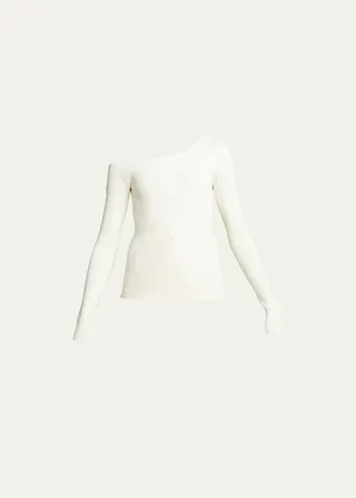 Off-Shoulder Ribbed Top