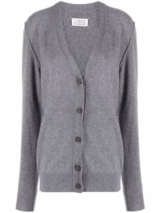 V-neck cashmere cardigan