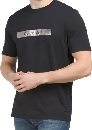 Short Sleeve Box Foil Standard Logo Crew Neck Tee