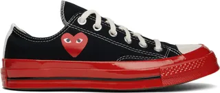 Comme des Garçons Play Black & Red Converse Edition Chuck 70 Sneakers