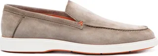Almond-Toe Suede Loafers