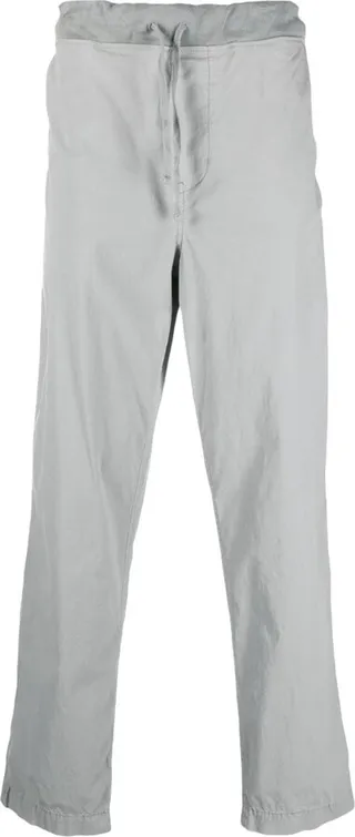 Straight-Leg Cotton Trousers