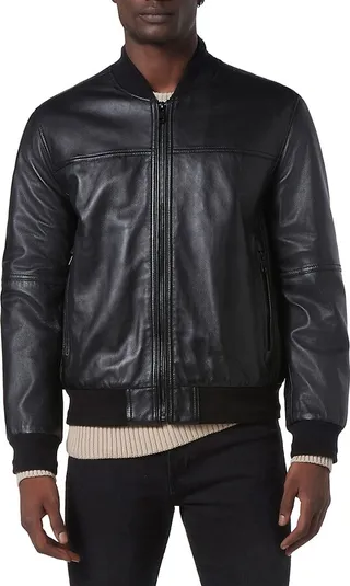 Summit Leather Bomber Jacket