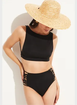 High Leg Bikini And Bottom Set