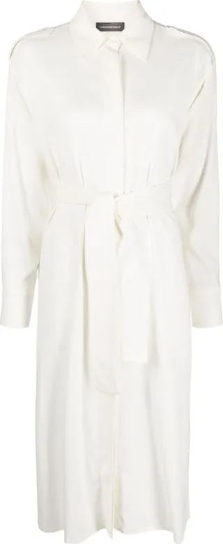 Tied Midi Shirtdress