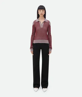 Ribbed Cotton Polo