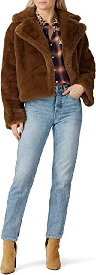 BB DAKOTA Rent the Runway Pre-Loved Faux Fur Big Time Plush Jacket