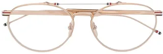 Double-Bridge Pilot-Frame Glasses