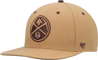 Men's '47 Brand Tan Denver Nuggets Toffee Captain Snapback Hat