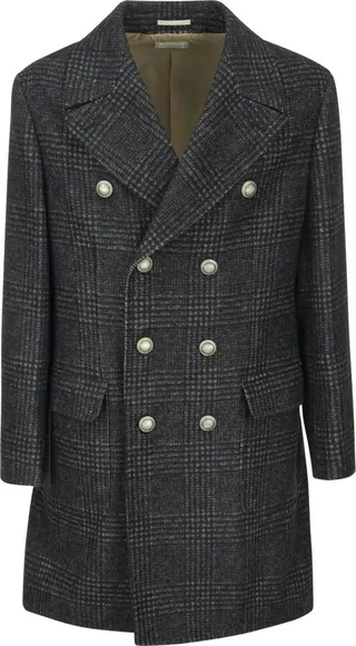 Brunello Cucinelli Double-Breasted Mid-Length Coat