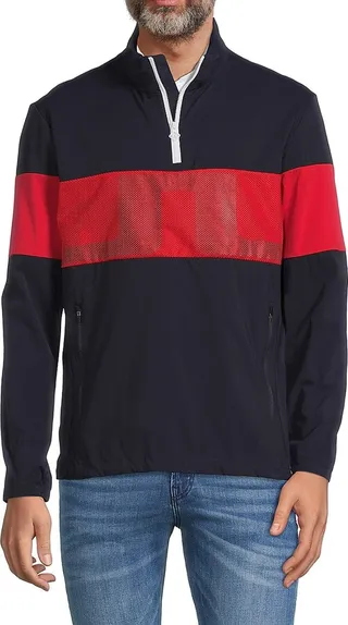 Dale Light Colorblock Zip Up Pullover