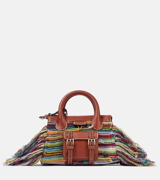 Edith Small cashmere-blend tote