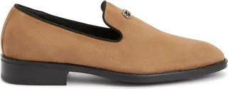 Imrham logo-plaque suede loafers