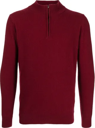 Quarter-Zip Merino-Cashmere Jumper