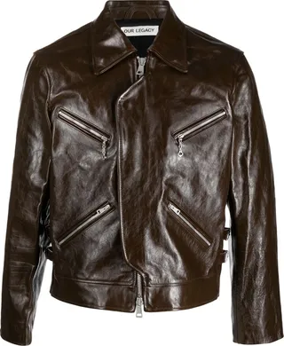 Narrow Leather Jacket