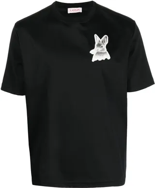 L rabbit patch T-shirt