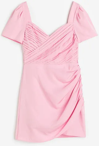 Puff-sleeved Dress