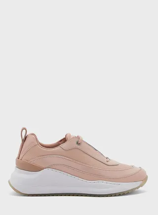 Wedge Lace Up Sneakers