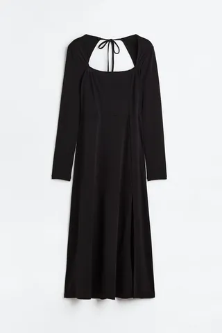 Square-neck Jersey Dress