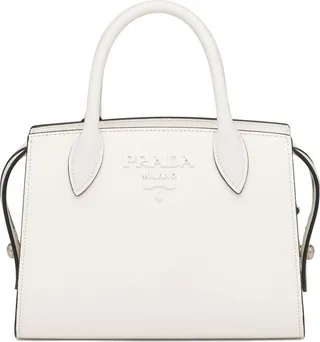 mini Saffiano leather tote